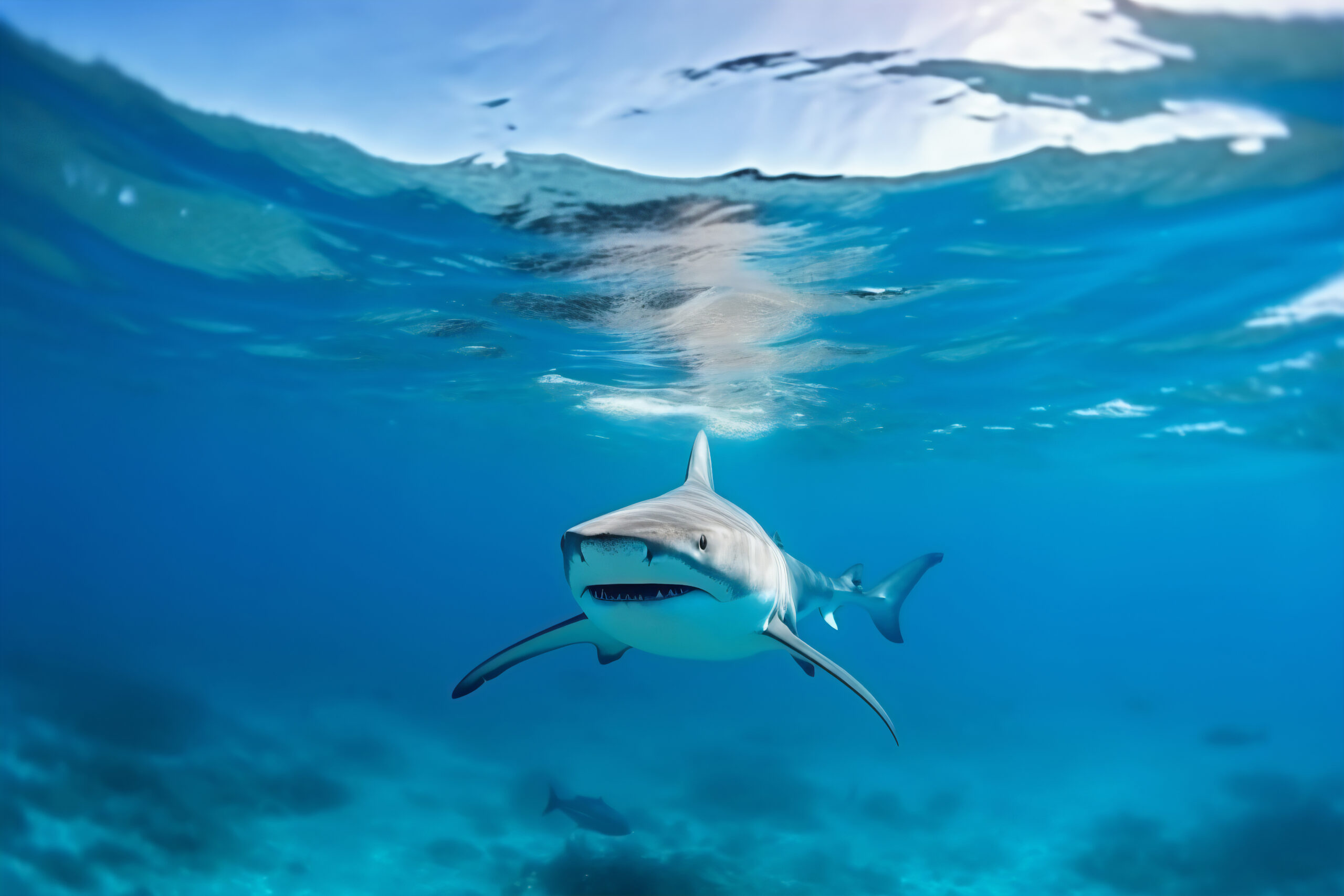 Diving with tiger sharks in Maldives on Lak Scuba's international dive safari